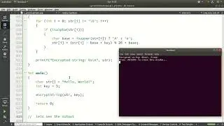 16    String Encryption: programe using c