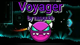 Geometry dash - Voyager by nasgubb (easy demon) 100 % (3 coins) #37 !!!