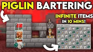 BEST PIGLING BARTERING FARM in 1.21 Minecraft Bedrock !