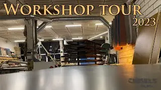 INDUSTRIAL WOOD SHOP TOUR woodworking shop in Lithuania; @Chiselsplay  in 2023