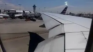 777 300ER PUSH BACK ENGINE START AND TAXI AMERICAN AIRLINES
