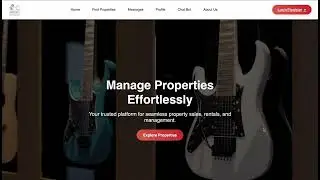 Django Property Management App | Home Page UI Design | Python, Bootstrap, SQLite