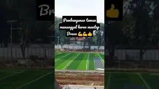 Proses pembangunan taman Manunggal @BARAYAHENZ