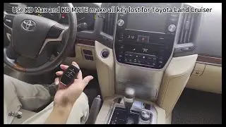 How to Program all keys lost Toyota Land Cruiser 2020+ smart key By KEYDIY Max & KD Mate
