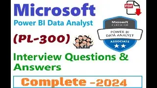 Download PDF of Microsoft PL-300 | Microsoft Power BI Data Analyst | Interview Questions & Answers
