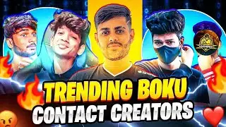 FREE FIRE BOKU CREATORS CREATIVITY 😂 || FREE FIRE CREATORS