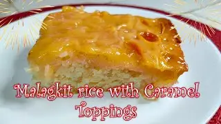 Malagkit rice with caramel toppings