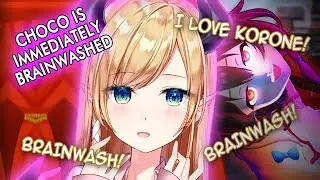 [ENG Sub] Choco is immediately brainwashed by Korone - Hololive (CC)