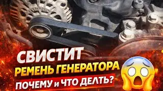 Свистит ремень генератора – почему и что делать?