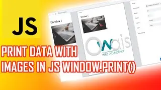 Window.Print Method In JavaScript Part 2 Urdu / Hindi