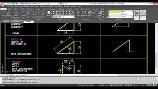 ActCAD-Draw menu Create line
