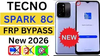 Tecno Spark 8C (kg5k) Frp bypass android 11/12 Without pc 2026 💯 Working 