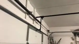 My new garage door opener running without the door