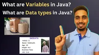 Variables in Java | Data types in Java | Variables and Data Types in Java Programming with Demo