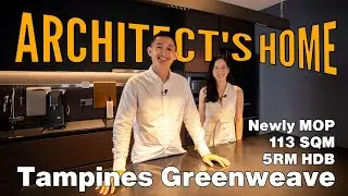 Touring an ARCHITECT'S HOME 5-Room HDB at Tampines Green Weave | Singapore Property Home Tours