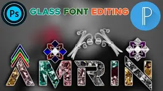 Texture Glass Font Tutorial | New Design Texture Glass Font | Glass Font Tutorial | Fardeen Creation