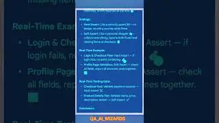 Hard Assert vs Soft Assert (Comparison)