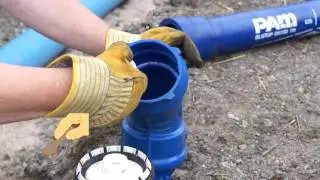 How to install on BLUTOP pipe a non-anchored joint on bend ? Saint-Gobain PAM