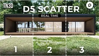 New D5 Real time Rendering SCATTER Tool Tutorial | Better D5 real time Rendering Vegetation!
