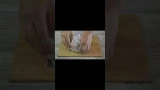 【Salmon skin roll】 鮭皮巻　究極のパリパリ Japanese food recipes ASMR