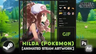Hilda (Pokemon) | Animated Steam Artwork Speed Art [DryreL]