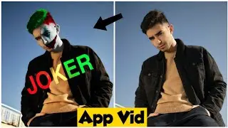 create your Joker Face easy with picsart