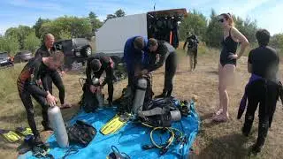 Дайвинг в Рязанской области! Погружения дайвцентра ПОТОК летом 2021 года на реке Ранова