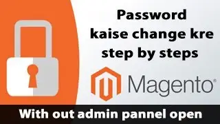 How to change magento admin password without admin pannel login