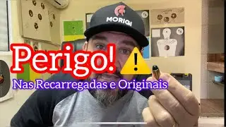 Projétil afundou no estojo