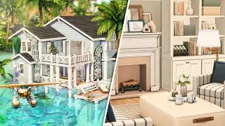 SULANI BEACH HOUSE (CC) 🌊 The Sims 4 Speed Build