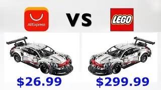 This was unexpected! Lego Porsche 911 RSR vs vs Cheap Chinese Copy