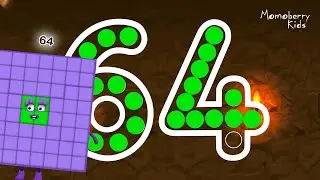 Numberblocks 64 Magic Run - Numberblocks Sixty Four Adventure | Number Counting Go Explore