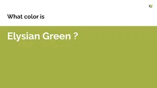 Elysian Green color 