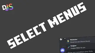 Select Menus erstellen | Discord.JS #003 | DerCoderJo