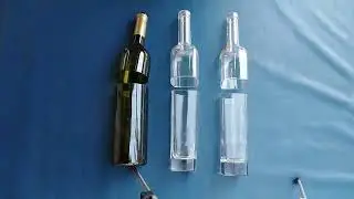 КАК ОТРЕЗАТЬ СТЕКЛЯННУЮ БУТЫЛКУ И СДЕЛАТЬ БОКАЛ   HOW TO CUT A GLASS BOTTLE AND