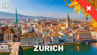 Zurich Switzerland - Walking Tour through Bahnhofstrasse - 2024