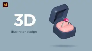 HOW TO CREATE 3D RING BOX | Illustrator Tutorial 💍💍