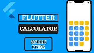 Calculator Flutter App Using Android Studio | Speed Code | smtechviral