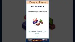 Look forward to meaning | look forward to sentences | Common English Idioms 