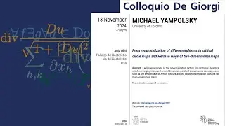 Colloquio De Giorgi - From renormalization of diffeomorphisms to critical circle...-12 novembre 2024