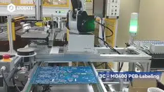 Dobot MG400 collaborative robot •  How Do You Label PCBs in Tight Workspaces?