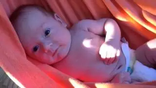 Emmett's Baby Hammock Cool on Hot Summer Day
