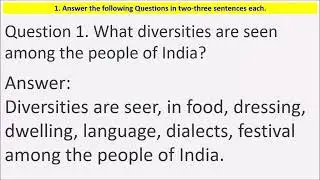 GSEB Solutions Class 9 Social Science Chapter 19 India: Human Life Question 1