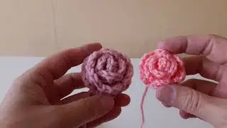 Самая простоя розочка крючком .Схема.
