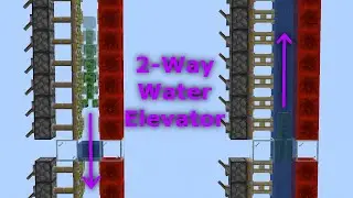2-Way Water Elevator/Drop Shaft - Minecraft 1.17