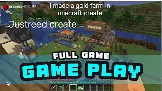 I made a gold farm in my minecraft create
