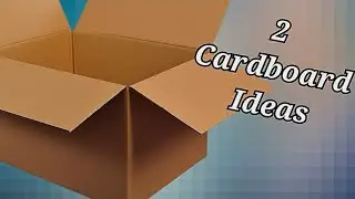 2 цікаві ідеї для дому з картону та коробки 💥 2 Amazing cardboard craft ideas