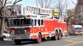 Trenton Fire Department Engine 10, Ladder 4, Rescue 1 & North Battalion Responding