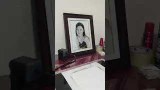 commissioned portrait with framed #2023shorts #art