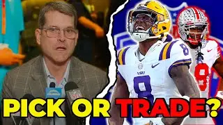 Jim Harbaugh Talks Draft And WR Need | Chargers News